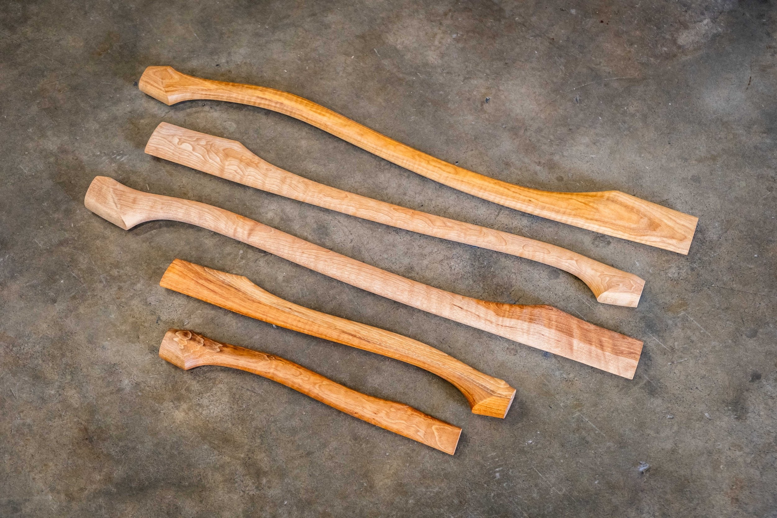 curly hickory axe handles