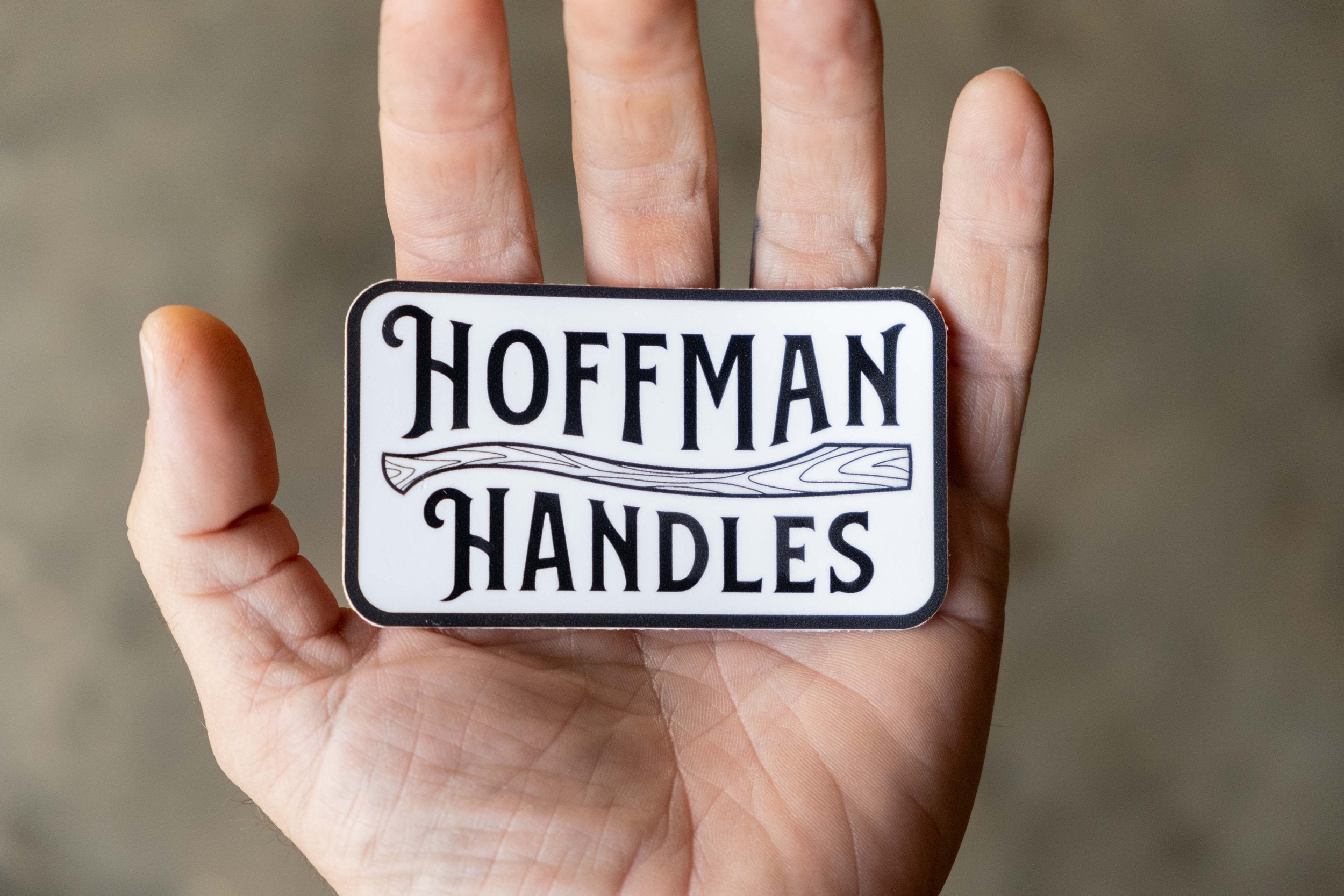 hoffman handles rectangle sticker