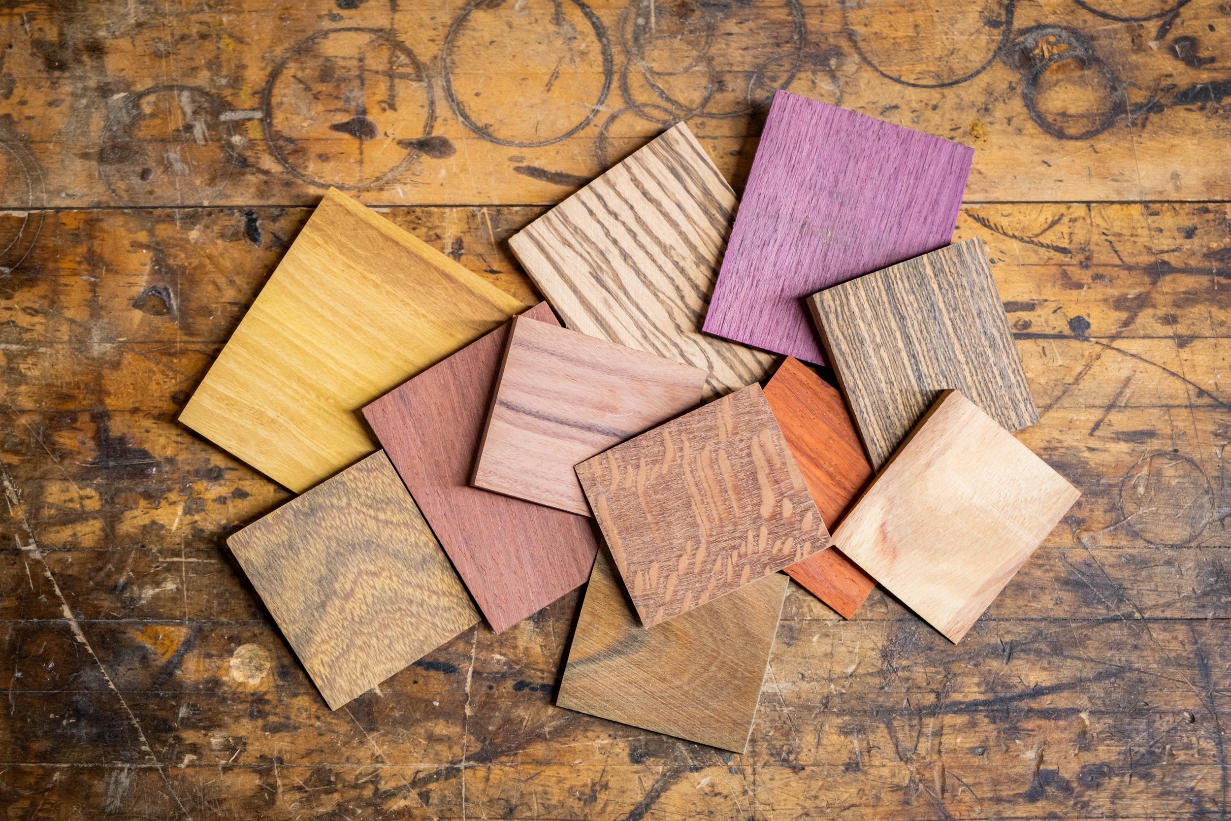 exotic wood wedges