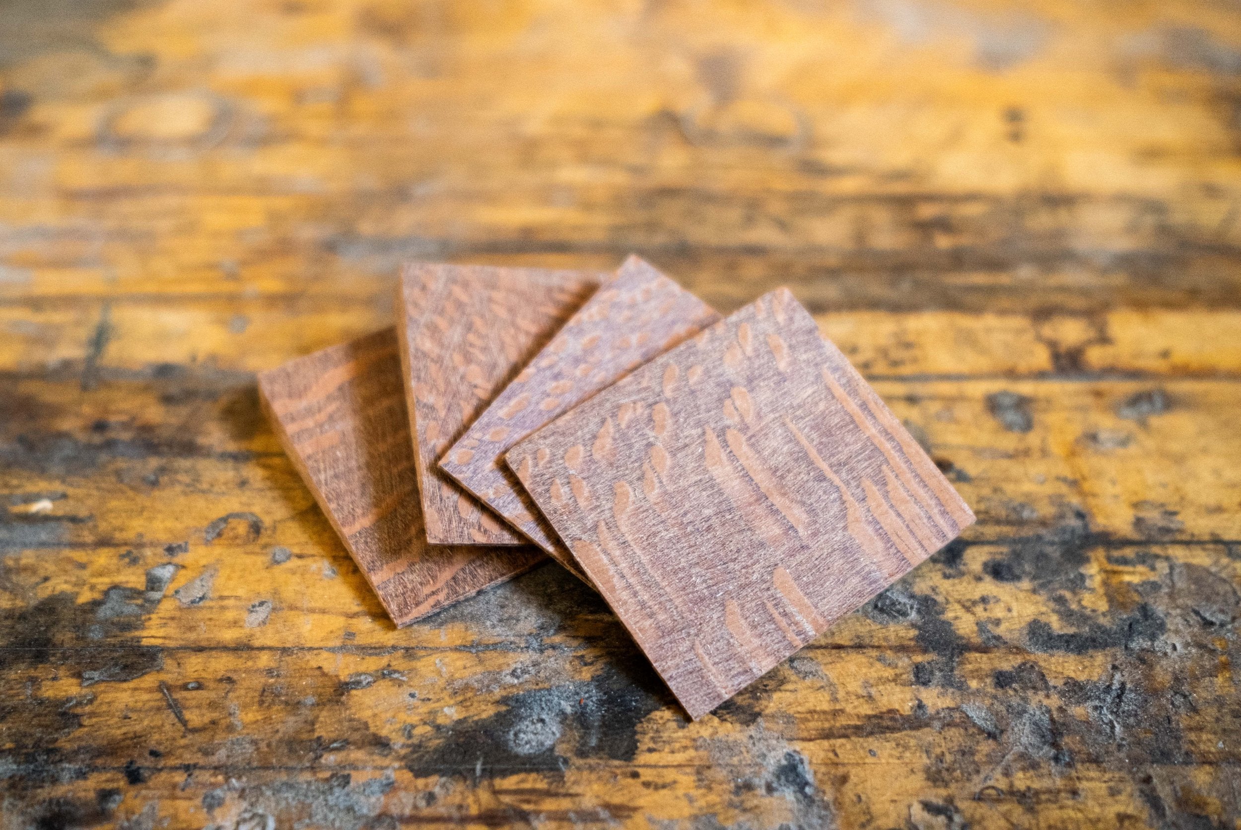 leopard wood wedge